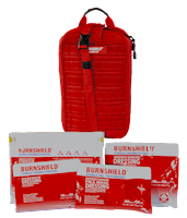 Burn Dressing Large Red Velcro Bag